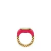 Watch Ring Two-Hand Pink Stainless Steel Watch Ring Two-Hand Pink Stainless Steel
