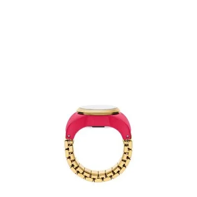 Watch Ring Two-Hand Pink Stainless Steel Watch Ring Two-Hand Pink Stainless Steel