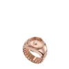 Watch Ring Two-Hand Rose Gold-Tone Stainless Steel Watch Ring Two-Hand Rose Gold-Tone Stainless Steel