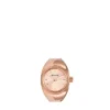 Watch Ring Two-Hand Rose Gold-Tone Stainless Steel Watch Ring Two-Hand Rose Gold-Tone Stainless Steel